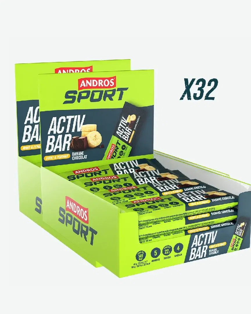 Andros Barra Activa Plato Banana Chocolate 40G Unisex