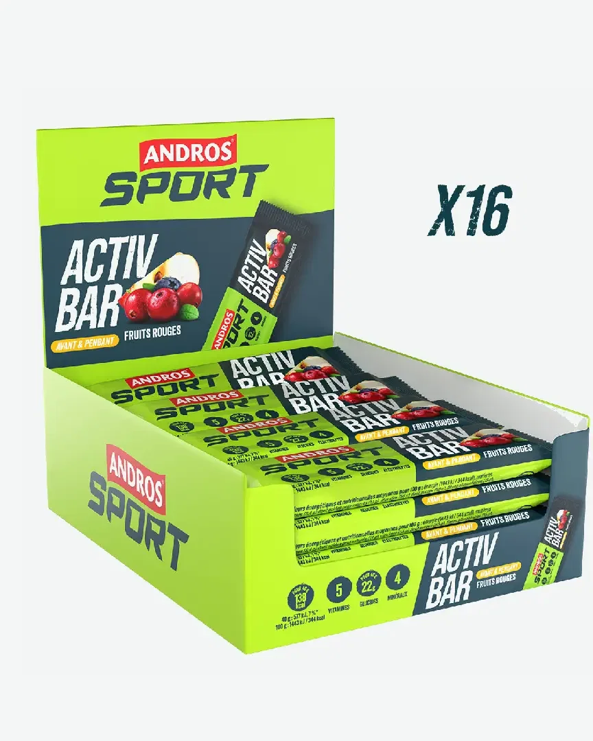 Andros Barre Activ Bar Frutos Rojos 40G Unisex