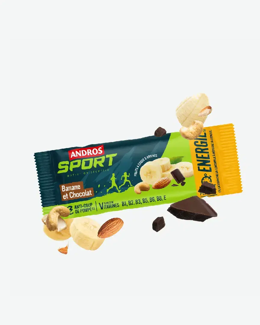 Andros Barre Frutos Nueces y Semillas Plátano Chocolate 40G - Unisex (34) au meilleur prix !