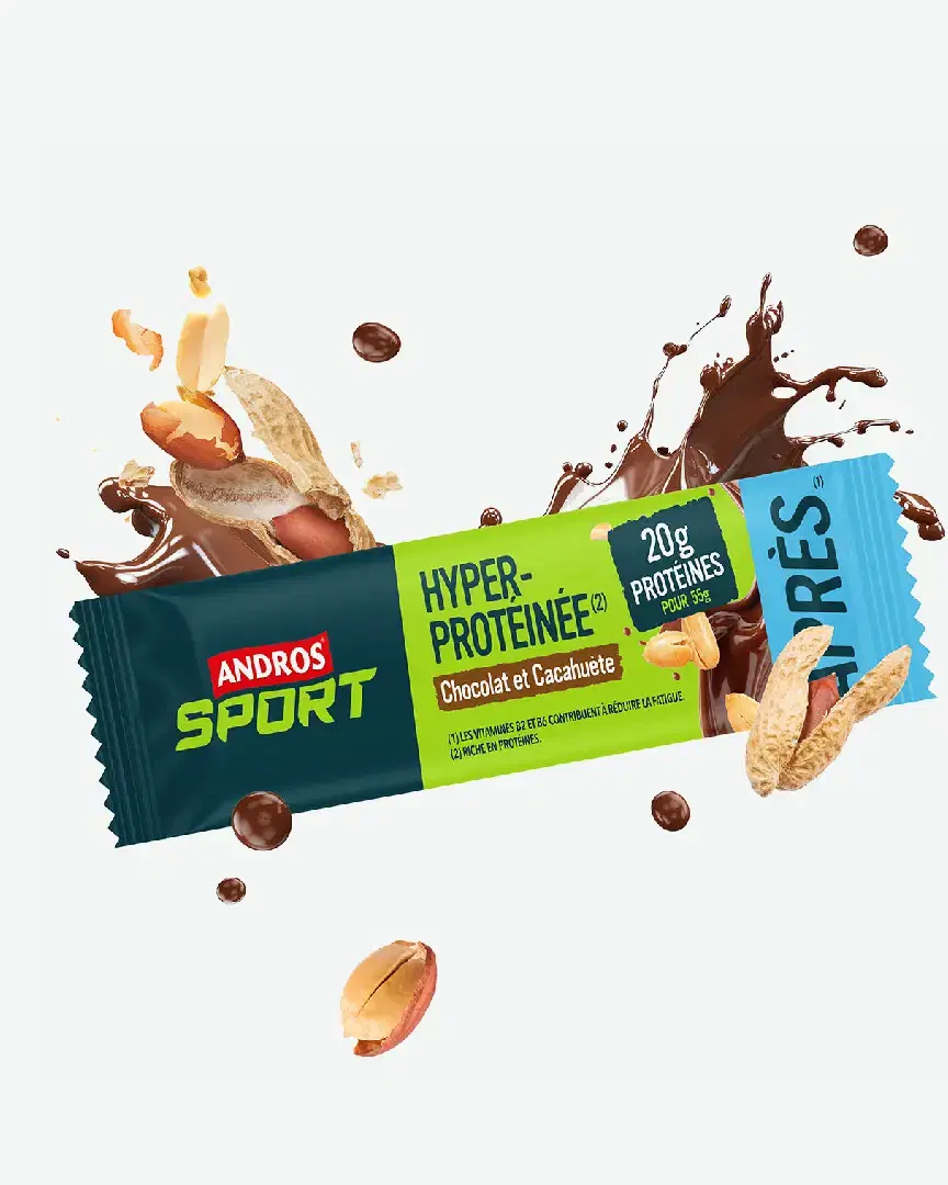 Andros Barra Hipertoprotenada Chocolate Cacahuete 55G - Unisex (32) au meilleur prix !