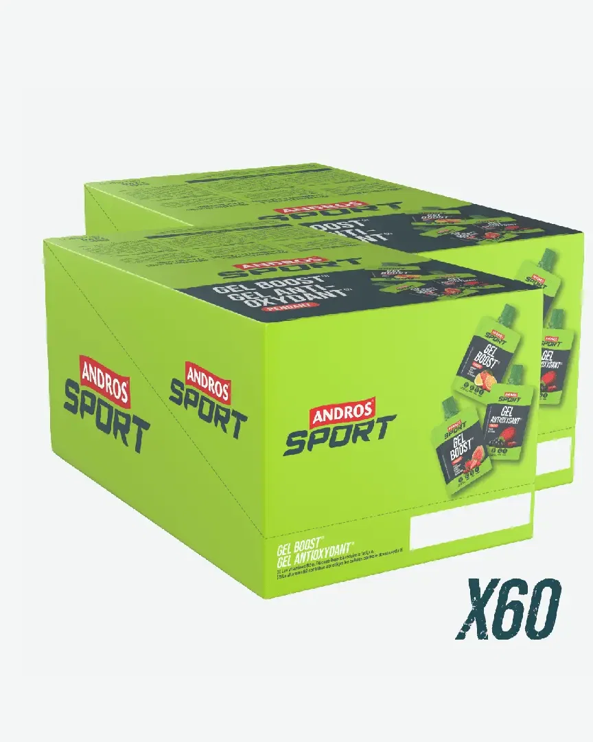 Andros Gel Boost Fresa Arándano Guayaba Y Extracto De Guaraná 40G Unisex
