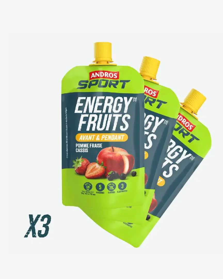 Andros Gourde Energía Frutos Manzana Fresa Cassis 114G