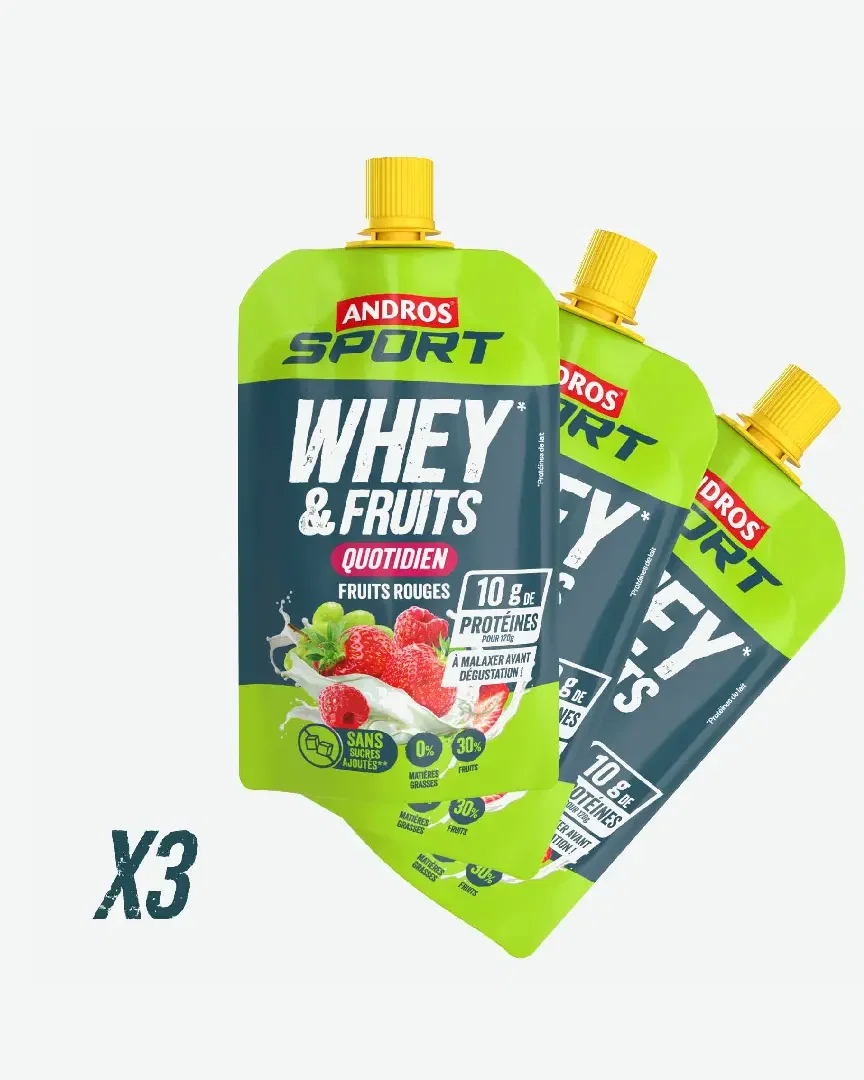 Andros Gourdes Suero y Frutas Frutos Rojos 120G