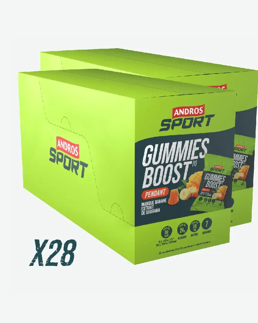 Andros Gomas Aumenta Mango Plátano Y Extracto De Guaraná 30G Unisex