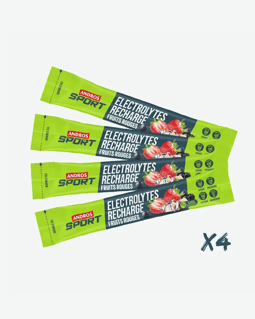 Andros Stick Electrolitos Recarga Frutas Rojas 25G