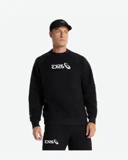 Sudadera de cuello redondo de felpa Asics Logo Hombre – 1/6