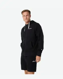 Sudadera con cremallera completa de forro polar Asics Logo Hombre – 3/9
