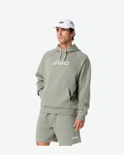 Sudadera con capucha de felpa Asics Logo Hombre – 3/8