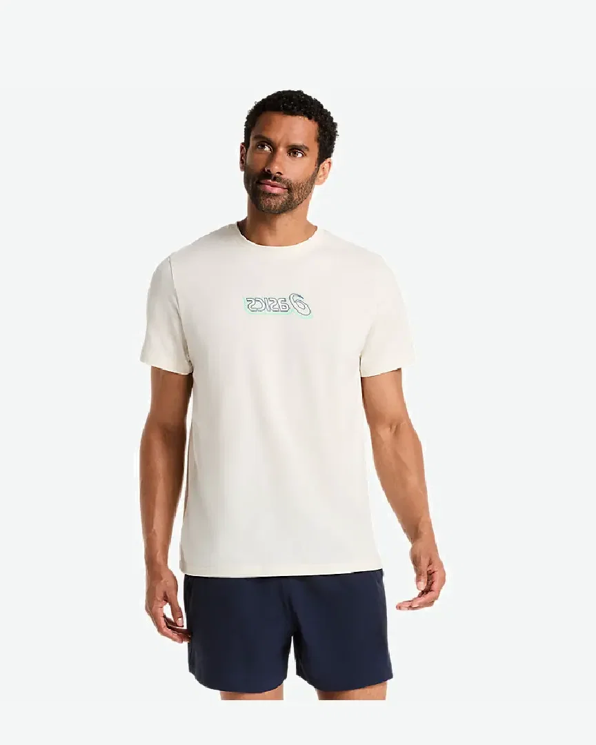 Camiseta gráfica con logo Asics Hombre