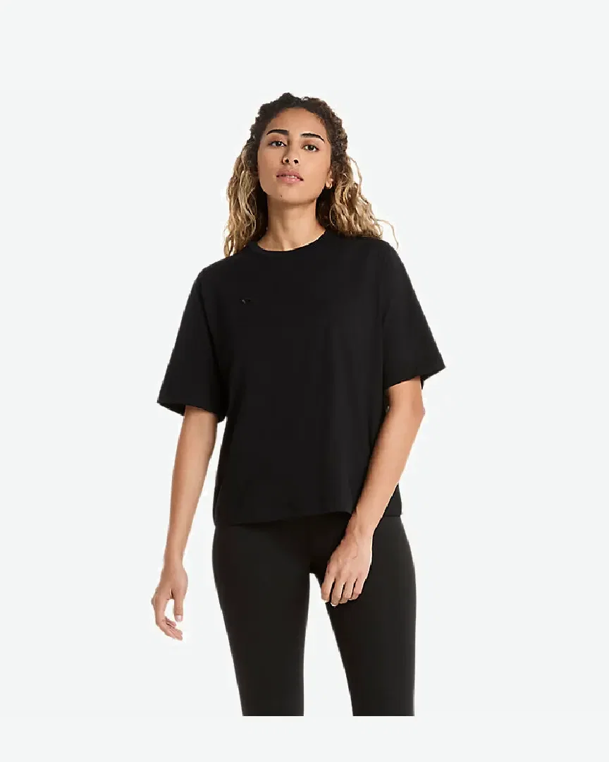 Camiseta relajada de bordado en espiral Asics Mujer