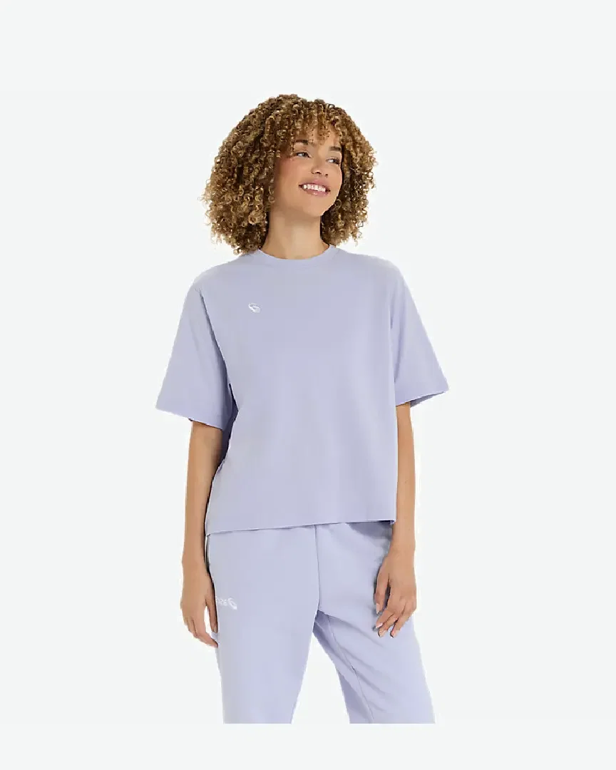 Camiseta relajada de bordado en espiral Asics W