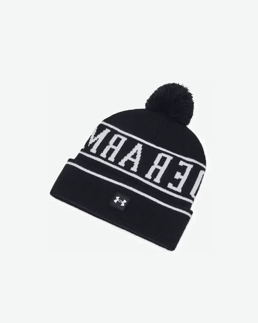 Gorro Under Armour Hombre Halftime Pom Beanie-Negro Hombre