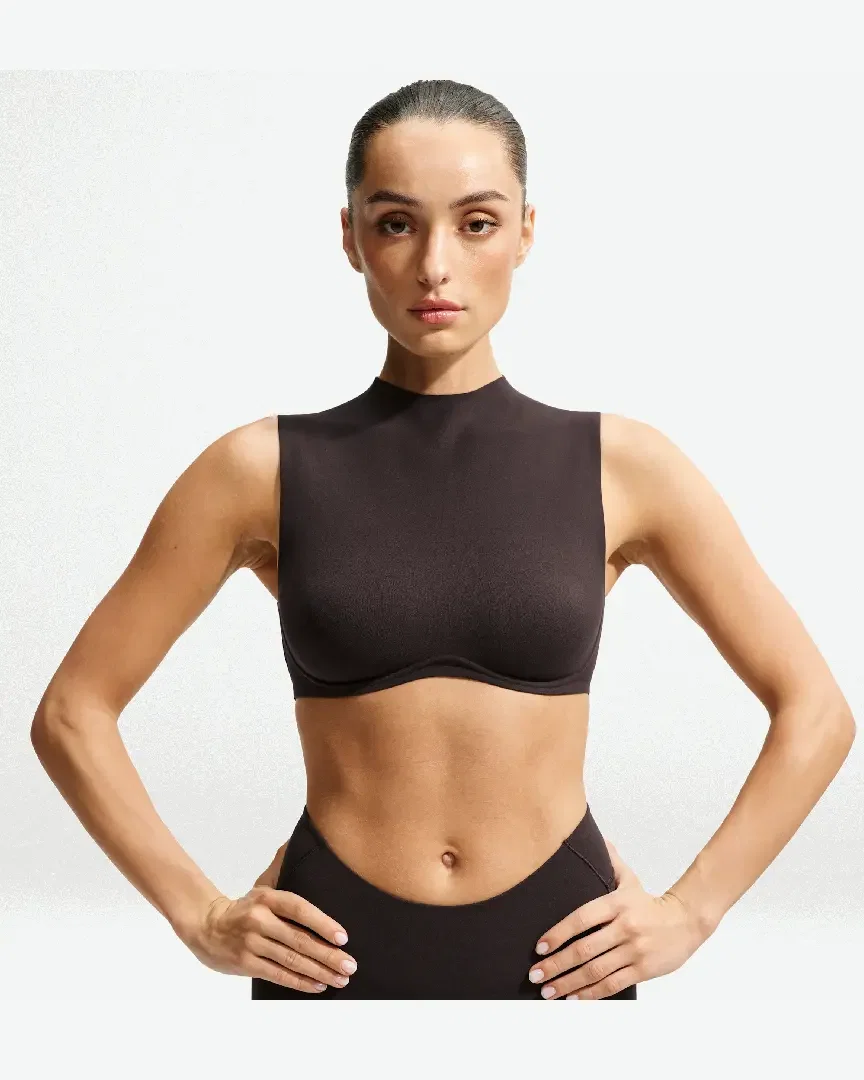 Sujetador de soporte normal y cuello alto Nikeskims Studio Stretch W