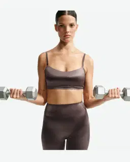 Brassière Caraco Con Escote Despejado Nikeskims Satin Shine Mujer – 3/4