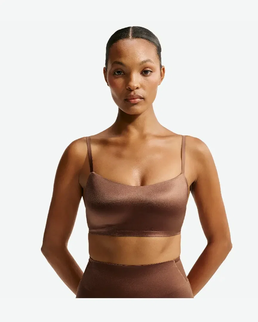 Brassière Caraco Con Escote Despejado Nikeskims Satin Shine W