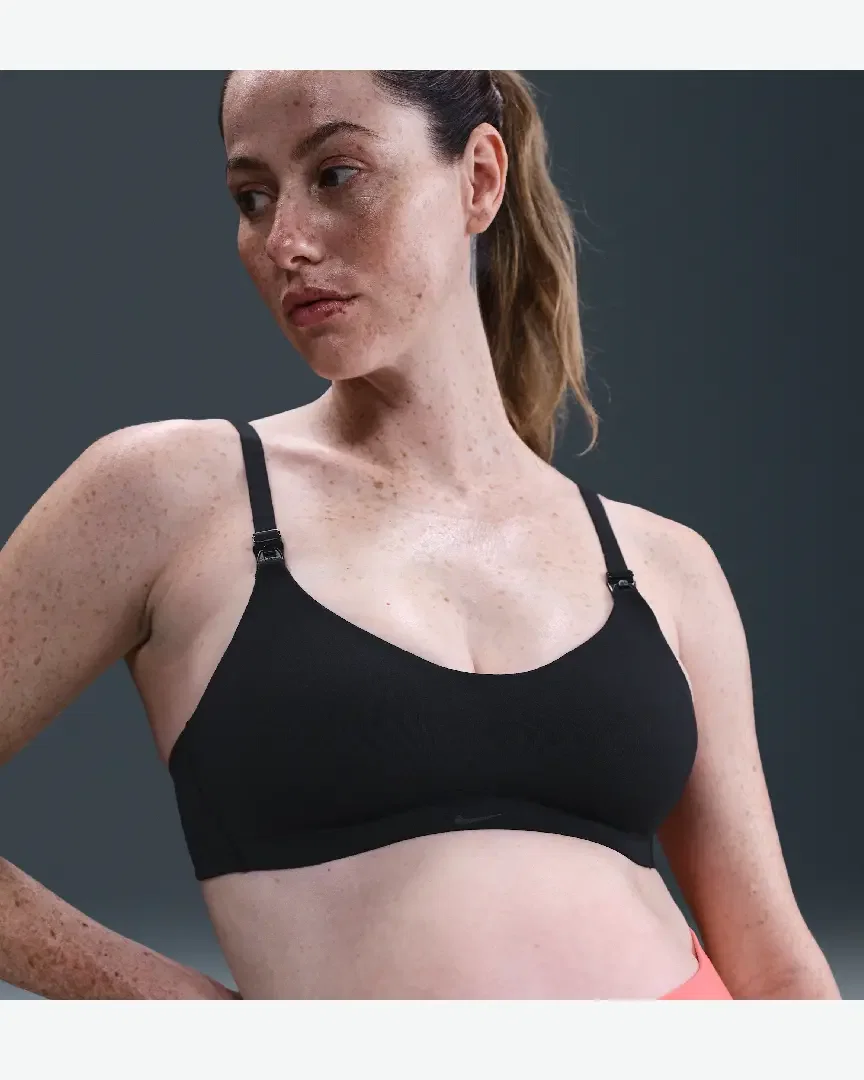 Sujetador de lactancia acolchado con soporte ligero Nike (M) Alate Minimalist (Maternidad) W