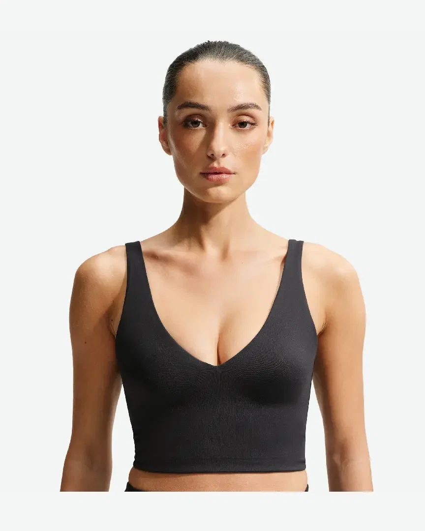 Sujetador Largo Con Cuello En V Nikeskims Matte W