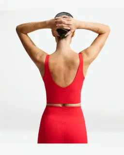 Sujetador Largo Con Cuello En V Nikeskims Matte Mujer – 2/4