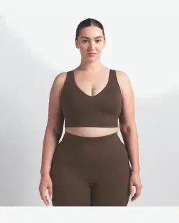 Sujetador Largo Con Cuello En V Nikeskims Matte Mujer – 4/4