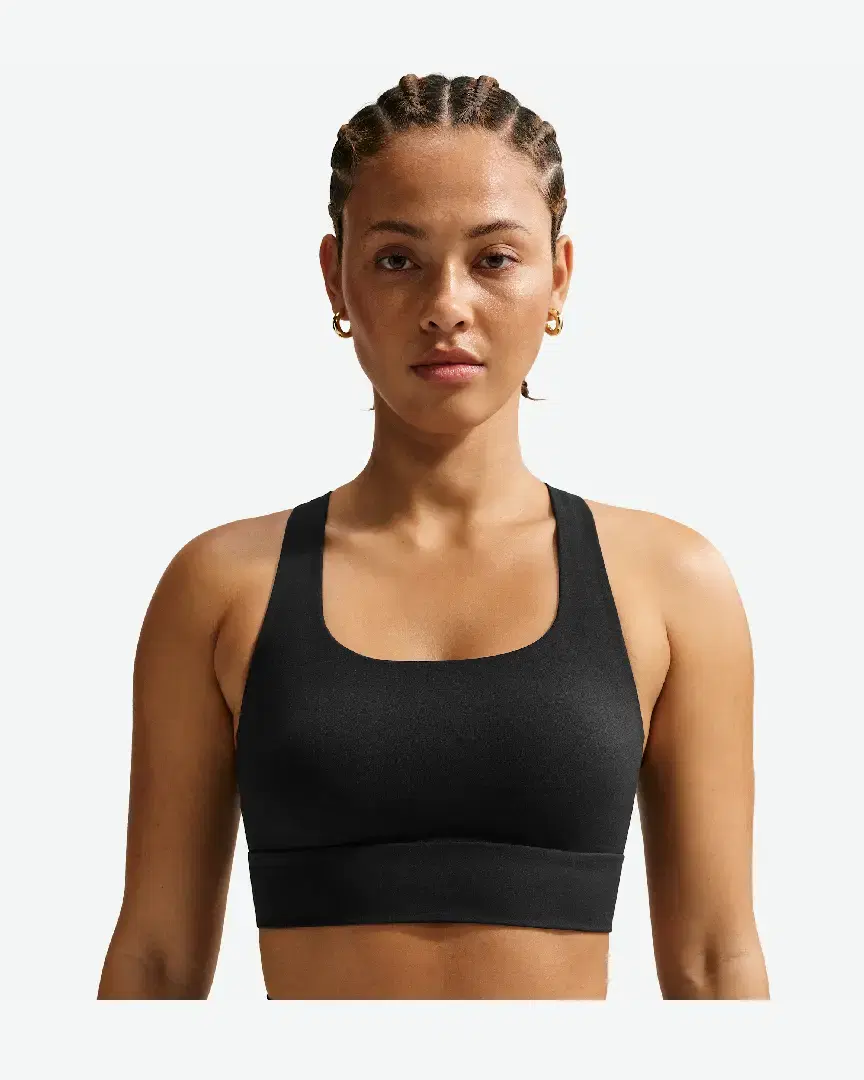 Sujetador Largo Sin Relleno Con Soporte Ligero Nike Zenvy Rib W - IB9861-010 (1) au meilleur prix !