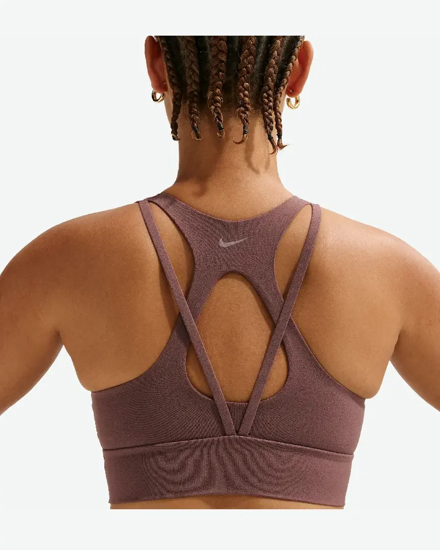 Sujetador Largo Sin Relleno Con Soporte Ligero Nike Zenvy Rib W