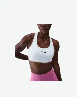 Sujetador acolchado Nike Swoosh de soporte medio Mujer – 1/2