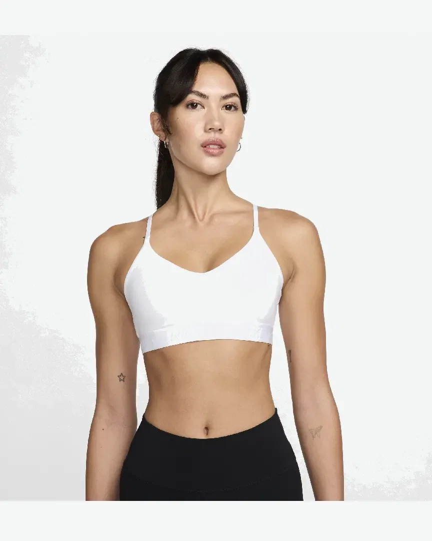 Sostén ajustable acolchado de sujeción ligera Nike Indy Mujer