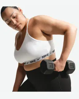 Sostén ajustable acolchado de sujeción ligera Nike Indy Mujer – 3/4
