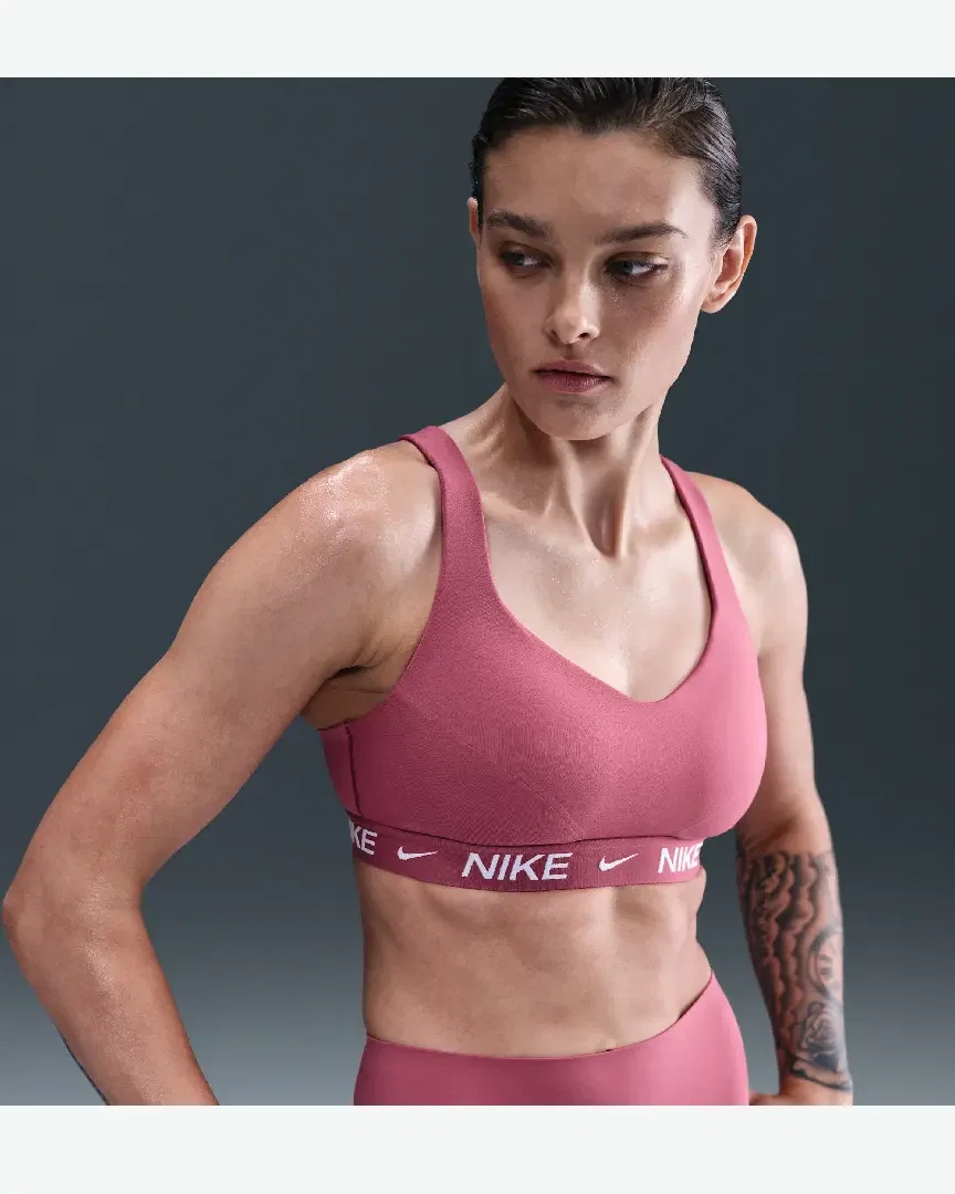 Sujetador ajustable acolchado con soporte superior Nike Indy Mujer