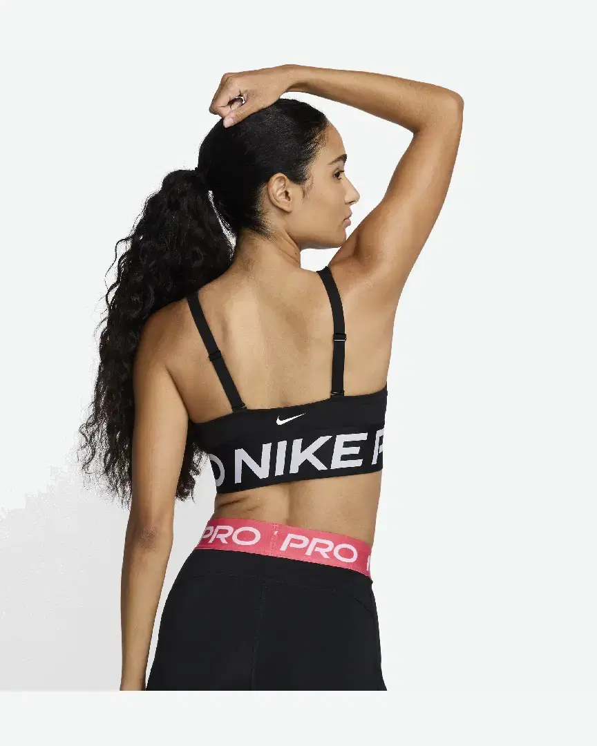 Sujetador acolchado con soporte normal Nike Pro Indy Plunge W - HF7324-010 (1) au meilleur prix !