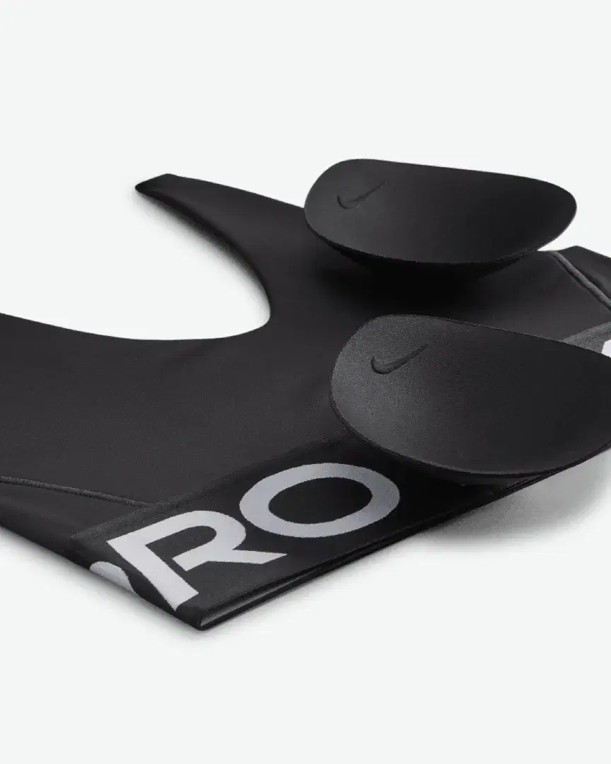 Sujetador acolchado con soporte normal Nike Pro Indy Plunge W - HF7324-010 (3) au meilleur prix !