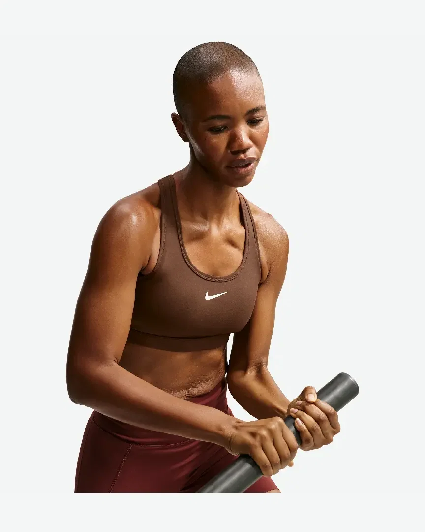 Sujetador acolchado de soporte normal Nike Swoosh W