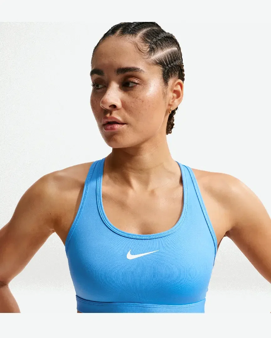 Sujetador acolchado de soporte normal Nike Swoosh Mujer