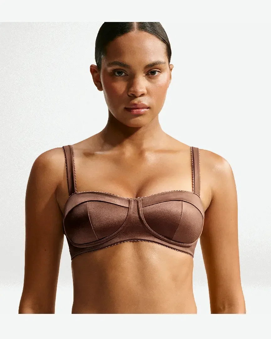 Brassière Rembourrée A Picots Nikeskims Satin Shine W