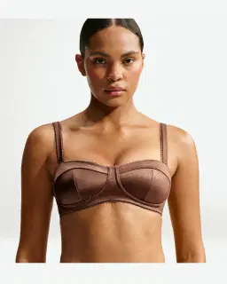 Brassière Rembourrée A Picots Nikeskims Satin Shine Mujer – 1/4