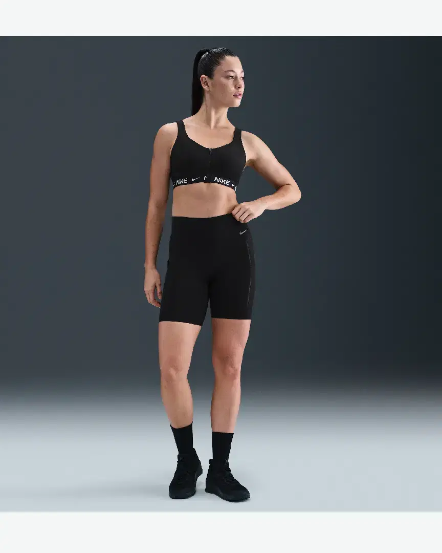 Sujetador acolchado con cremallera Nike Indy W - HQ2751-010 (3) au meilleur prix !