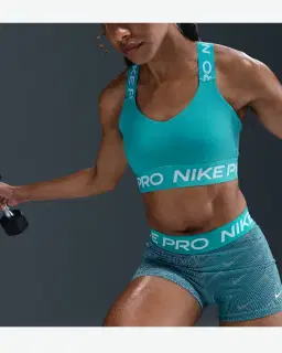 Sujetador Sin Relleno Con Soporte Ligero Nike Pro Mujer – 3/4