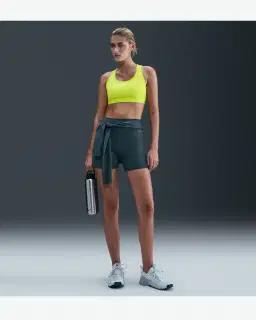 Sujetador acolchado Nike Swoosh de soporte medio Mujer – 4/4