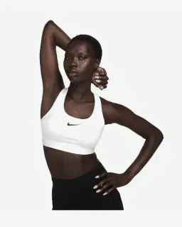 Sujetador acolchado Nike Swoosh de soporte medio Mujer – 2/4