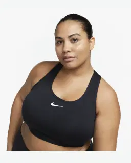 Sujetador acolchado Nike Swoosh de soporte medio Mujer – 1/4