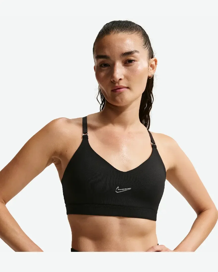 Sostén ajustable acolchado de sujeción ligera Nike Indy Mujer