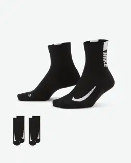 Calcetines de tobillo mixtos Nike Multiplier (2 pares) Unisex – 1/4