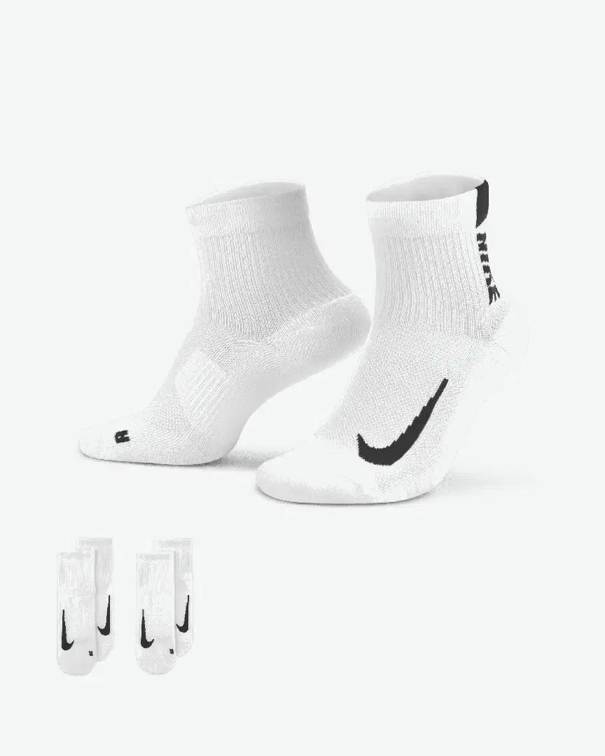 Calcetines de tobillo mixtos Nike Multiplier (2 pares) - Unisex (24) au meilleur prix !