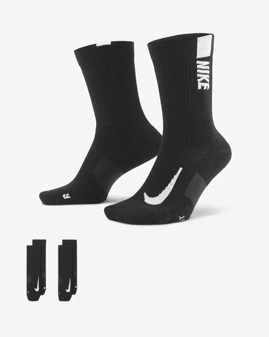 Calcetines de media caña Nike Multiplier (2 pares) - Unisex (10) au meilleur prix !