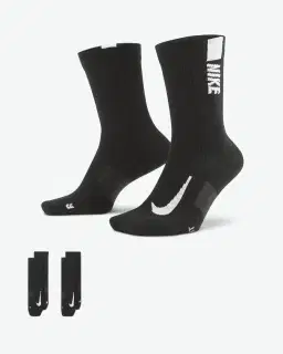 Calcetines de media caña Nike Multiplier (2 pares) Unisex – 1/4