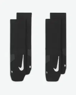 Calcetines de media caña Nike Multiplier (2 pares) Unisex – 2/4