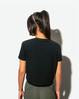 Top corto circular operador suave Unisex – 3/18