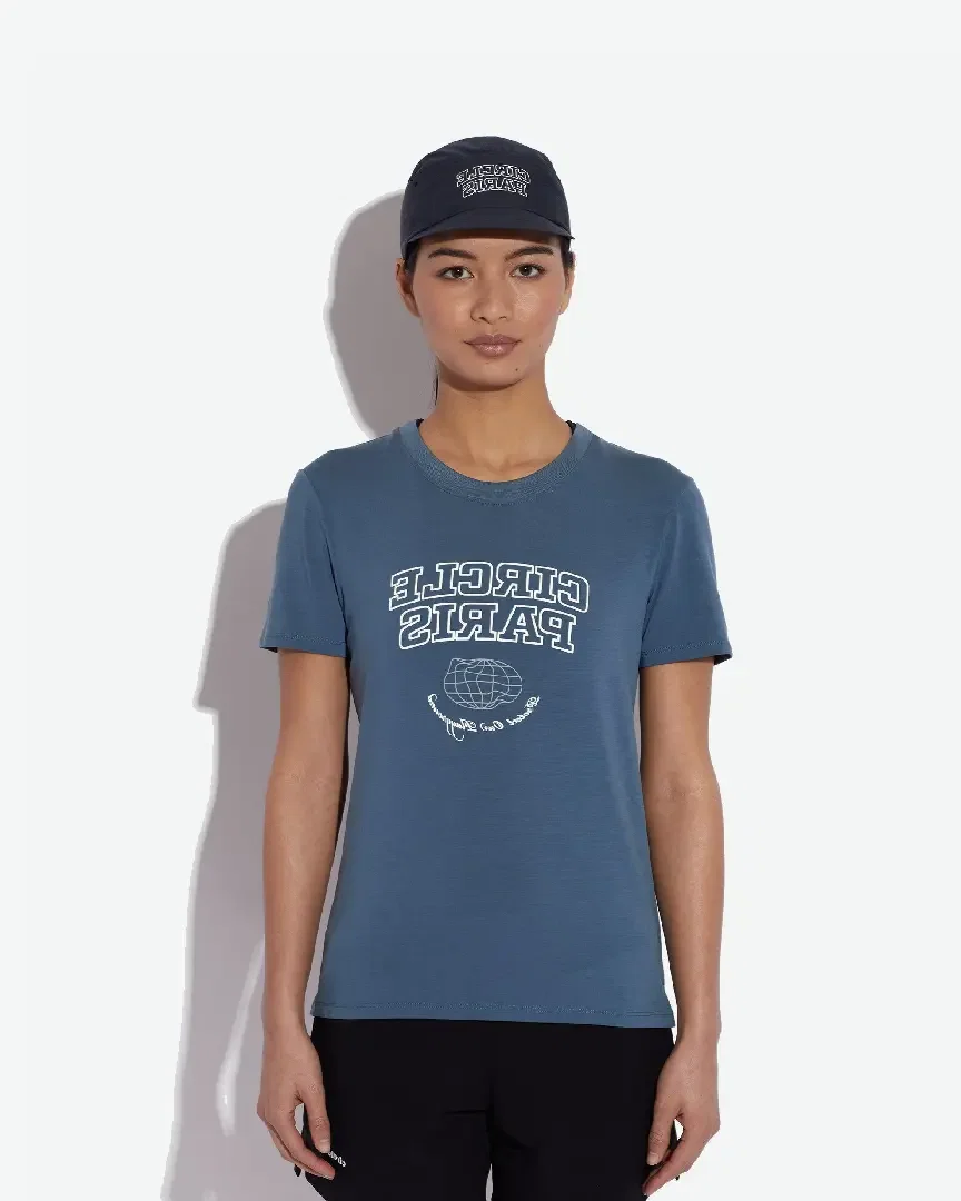 Camiseta circular atlética círculo París Unisex