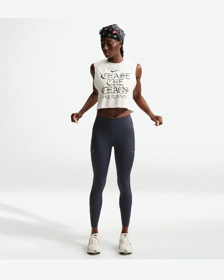 Mallas 7/8 Altura Alta Con Bolsillos Nike Swift W