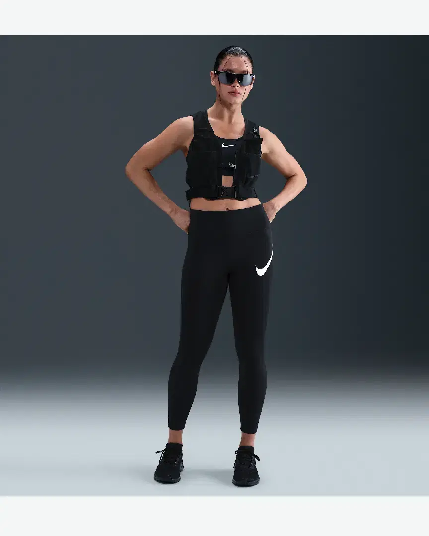 Mallas 7/8 Alta Nike Tempo Swoosh Run W - Women (26) au meilleur prix !